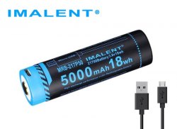 {MPower} Imalent MRB-217P50 USB 21700 5000mAh 3.6V Protected Li-ion Battery 帶保護板 鋰電池 充電池 - 原裝行貨