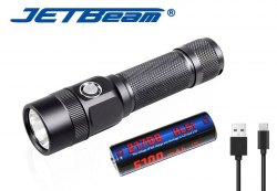 {MPower} Jetbeam KO-03 USB 充電 美國名廠 Luminus SST-70 LED 2400 流明 LED Flashlight 電筒 - 原裝行貨