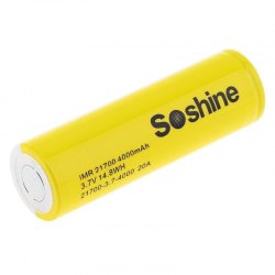 {MPower} Soshine IMR 21700 4000mAh ( 20A ) 3.7V High Drain Li-ion Battery 鋰電池 充電池 - 原裝行貨