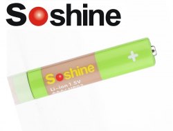 {MPower} Soshine AAA 1.5V 1100mWh Li-ion Rechargeable Battery 3A 鋰電池 充電池 - 原裝行貨