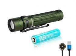 {MPower} Olight Warrior Mini 2 OD Green 綠色 限量版 USB 充電 1750流明 LED Flashlight 電筒 - 原裝行貨