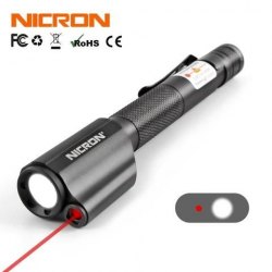 {MPower} Nicron B24 USB 充電 Lumileds LED 120 流明 LED Flashlight + Red Laser Pointer 電筒 - 原裝行貨