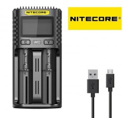 {MPower} Nitecore UMS2 QC USB LCD Charger 顯示 獨立管道 充電器 ( AA, AAA, 18650, 21700 ) - 原裝行貨