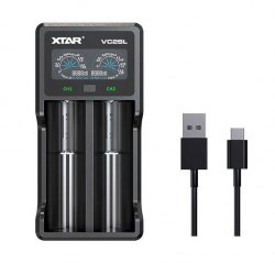 {MPower} XTAR VC2SL USB LCD Charger 充電器 ( 適合 18650 / 21700 / 2A / 3A )- 原裝行貨