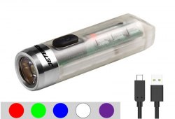 {MPower} Jetbeam MINI ONE SC USB 充電 3535 LED 400 流明 LED Flashlight 電筒 (UV, 紅光, 綠光, 藍光) - 原裝行貨