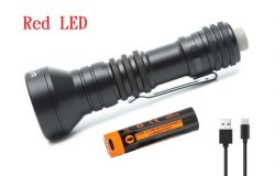 {MPower} Manker MC12 II (Red 紅光) USB 充電 Osram KW CSLNM1.23 220流明 LED Flashlight 電筒 - 原裝行貨