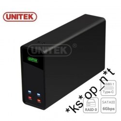 {MPower} Unitek Y-3364 USB 3.1 Type C Dual 2.5 HDD External Case SSD 外置 硬盤盒 ( Raid ) - 原裝行貨