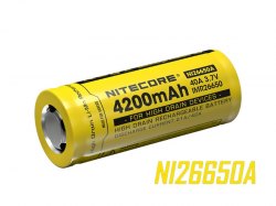 {MPower} Nitecore NI26650A IMR 26650 4200mAh (40A) 3.7V Battery 高放 鋰電池 充電池 - 原裝行貨