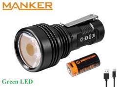{MPower} Manker MC13 Green (綠光) USB 充電 德國名廠 OSRAM KP CSLNM1.F1 1200流明 LED Flashlight 電筒 - 原裝行貨