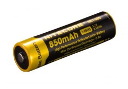 {MPower} Nitecore NL1485 14500 850mAh 3.7V Battery 有保護電路, 帶保護板 鋰電池 充電池 - 原裝行貨