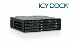 {MPower} 台灣名廠 ICY Dock MB998IP-B 8 Bay 2.5 SAS SATA SSD HDD Mobile Rack 內置風扇 - 原裝行貨