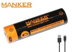 {MPower} Manker 18650 2600mAh 3.6V USB Li-ion Rechargeable Battery 帶保護板 鋰電池 充電池 - 原裝行貨