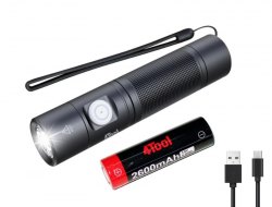 {MPower} 4Tool ED10 USB 充電 1400 流明 LED Flashlight Torch 電筒 - 原裝行貨