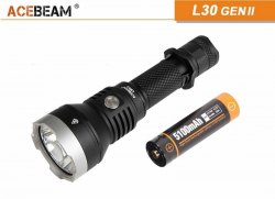 特價 - {MPower} AceBeam L30 Gen II USB 充電 CREE XHP70.2 4000流明 LED Flashlight 電筒 (跟原廠充電池) - 原裝行貨