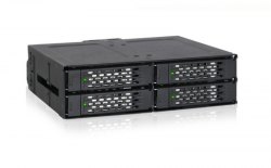 {MPower} 台灣名廠 ICY Dock MB607SP-B 4 Bay 2.5 SATA SAS SSD HDD Mobile Rack 抽取盒- 原裝行貨