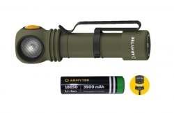 {MPower} 加拿大名廠 Armytek Wizard C2 Pro Olive 橄欖色 Magnet USB CREE XHP50.2 2500 流明 LED Headlight 頭燈 (白光) - 原裝行貨