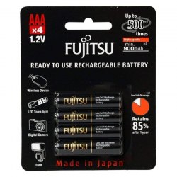 {MPower} 日本名廠 富士通 Fujitsu 900mAh 低放電 3A, AAA battery 充電池 ( 日本製造 Made in Japan ) - 原裝行貨