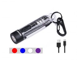 {MPower} Nextorch K40 USB 充電 700 流明 LED Flashlight Torch 電筒 (白光, UV, 紅光, 藍光) - 原裝行貨