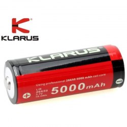Klarus 26650 5000mAh 3.7V Battery 有保護 鋰電池 - 原裝行貨