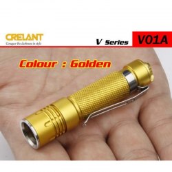 Crelant V01A 美國名廠 CREE XP-E LED 108 流明 LED Flashlight 電筒 ( AAA, 3A, 10440 ) - 原裝行貨