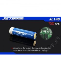 Jetbeam 14500 750mAh 3.7V Protected Battery 有保護 帶保護板 鋰電池 - 原裝正貨