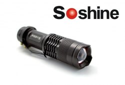 {MPower} Soshine TC3 美國名廠 CREE Q5 LED 300 流明 LED Flashlight 電筒 ( 變焦 電筒 ) - 原裝行貨