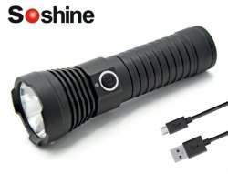 {MPower} Soshine TC16 USB 充電 美國名廠 CREE XMK T6 1100流明 LED Flashlight 電筒 - 原裝行貨