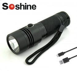 {MPower} Soshine TC17 USB 充電 美國名廠 CREE XMK T6 1100流明 LED Flashlight 電筒 - 原裝行貨
