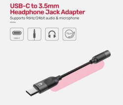 {MPower} Unitek M1204A Type-C USB to 3.5mm Headphone Jack Converter Audio Adapter - 原裝行貨