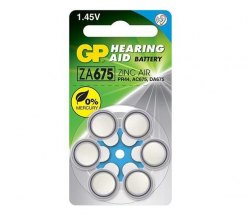 {MPower} GP ZA675 1.45V Zinc Air Hearing Aid Battery 助聽器 電池 鈕扣電池 ( A675 , PR44 ) - 原裝行貨