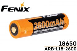 {MPower} Fenix 18650 2600mAh 3.6V Protected Rechargeable Li-ion Battery 保護板 鋰電池 充電池 - 原裝行貨