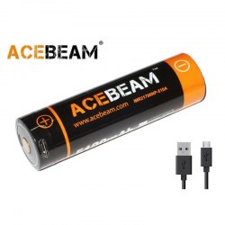特價 - {MPower} AceBeam IMR 21700 5100mAh (20A) USB 充電 3.7V Li-ion Battery 帶保護板 鋰電池 充電池 - 原裝行貨
