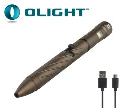 {MPower} Olight OPen 2 Tan 沙色 限量版 USB 充電 120流明 Pen Light LED Flashlight 筆型 電筒 - 原裝行貨