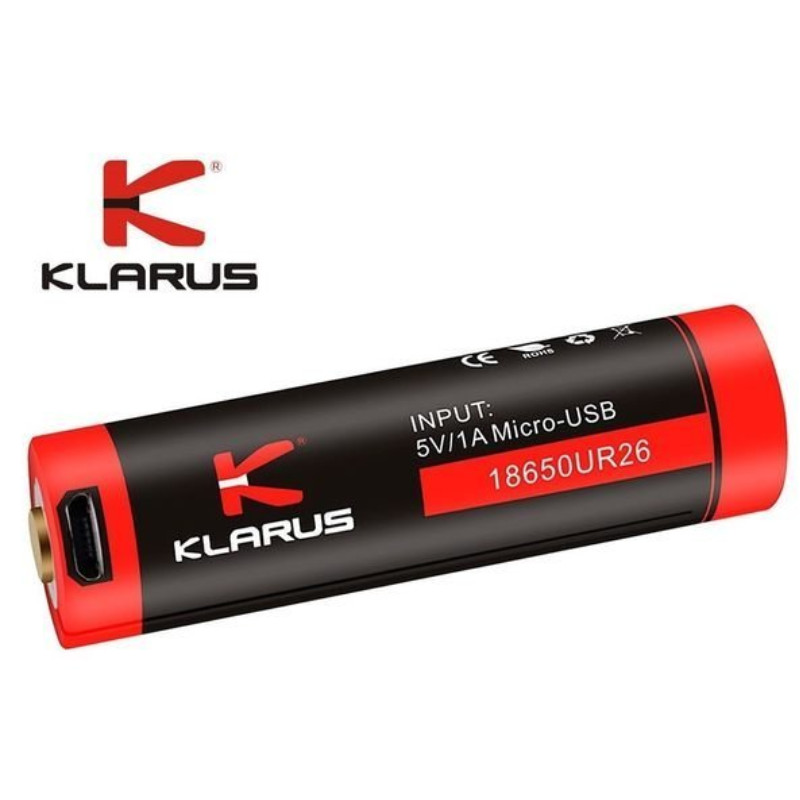 Klarus 18650 2600mAh 3.6V USB Protected Battery 有保護 鋰電池 - 原裝行貨