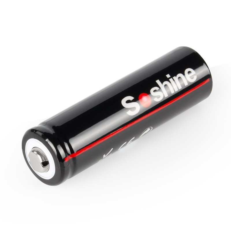 Soshine 14500 900mAh 3.7V Rechargeable Battery 充電池 鋰電池 - 原裝正貨