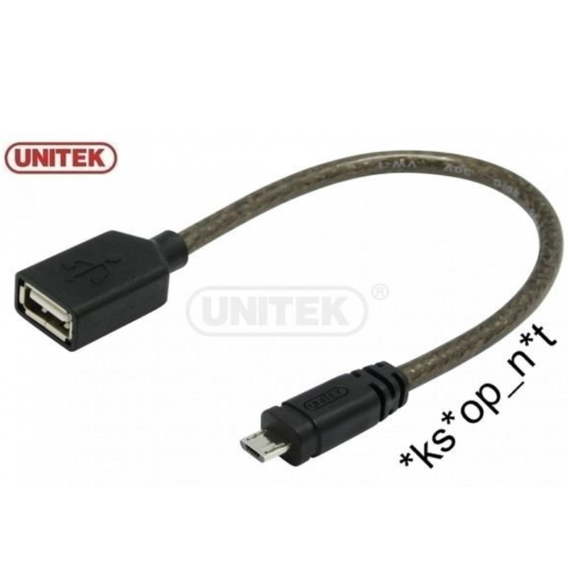 Unitek Y-C438 Micro USB microUSB OTG Cable OTG 線 - 原裝行貨 Unitek Y-C438 Micro USB microUSB OTG Cable OTG 線 - 原裝行貨