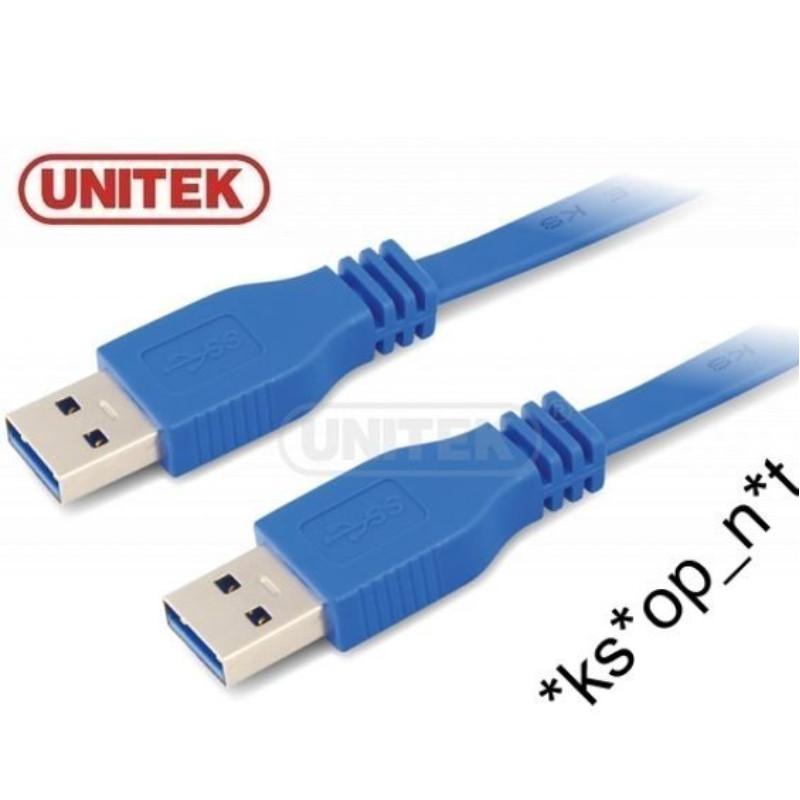 Unitek Y-C412 USB 3.0 Male A to Male A Cable 公頭 to 公頭 線 - 原裝行貨 2年保用 Unitek Y-C412 USB 3.0 Male A to Male A Cable 公頭 to 公頭 線 - 原裝行貨 2年保用