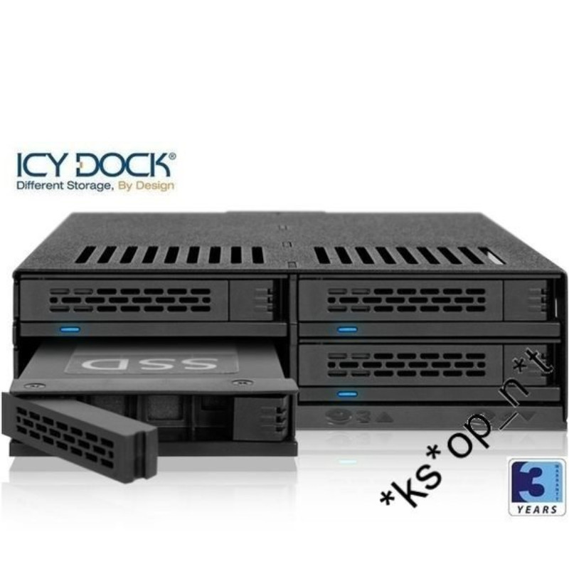 台灣名廠 ICY Dock MB324SP-B 4 Bay 2.5" SAS, SATA HDD Mobile Rack ( 內置風扇 ) - 原裝行貨 台灣名廠 ICY Dock MB324SP-B 4 Bay 2.5" SAS, SATA HDD Mobile Rack ( 內置風扇 ) - 原裝行貨