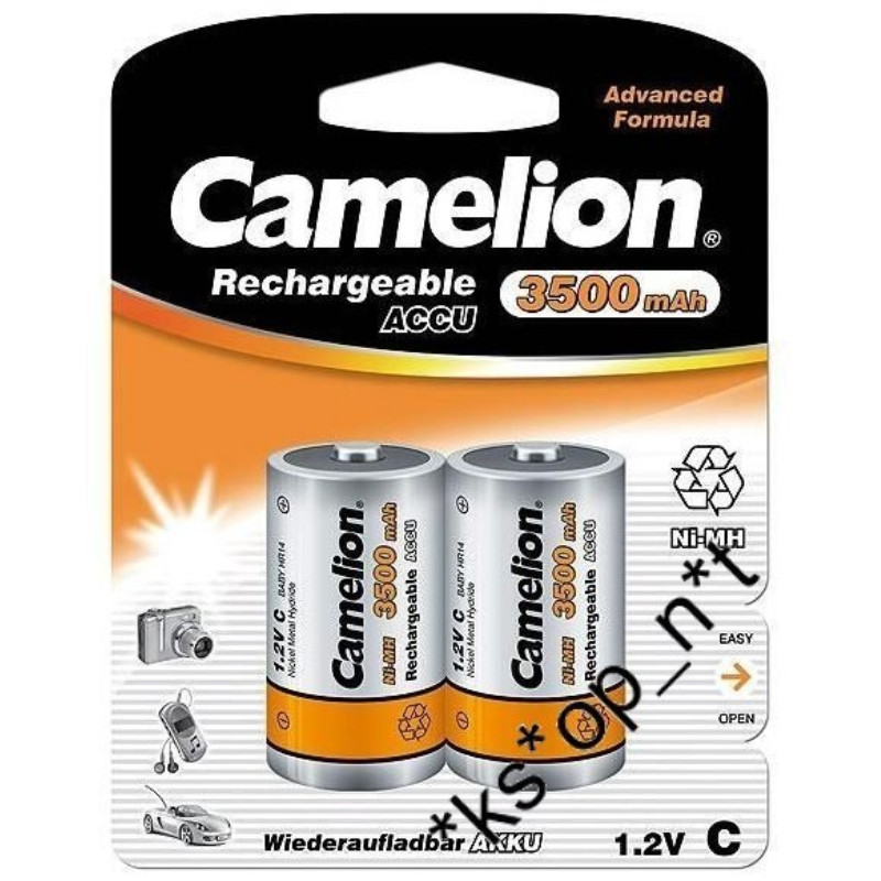 德國名廠 Camelion C Rechargeable Battery 充電池 叉電 ( 3500mAh ) - 原裝行貨 德國名廠 Camelion C Rechargeable Battery 充電池 叉電 ( 3500mAh ) - 原裝行貨