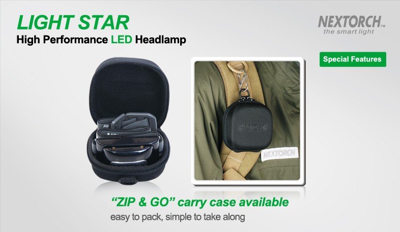 {MPower} Nextorch Light Star 美國名廠 Cree R5 LED Headlight 200流明 Headlamp 頭燈 ( 3A, AAA ) - 原裝行貨 {MPower} Nextorch Light Star 美國名廠 Cree R5 LED Headlight 200流明 Headlamp 頭燈 ( 3A, AAA ) - 原裝行貨