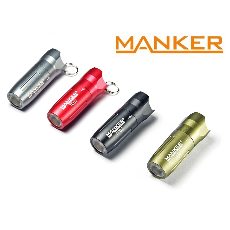 {MPower} Manker TC01 USB 充電 美國名廠 CREE XPG3 LED Keychain Flashlight 匙扣 電筒 - 原裝行貨
