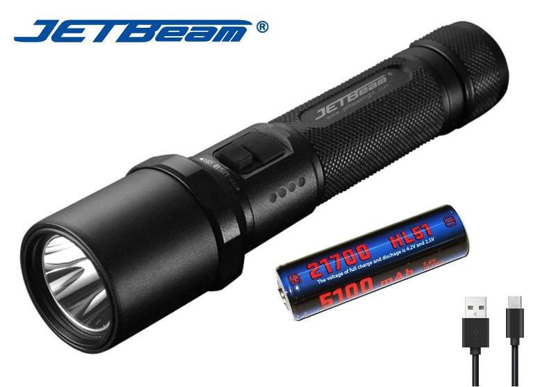 {MPower} Jetbeam C8R USB 充電 美國名廠 CREE XPL2 1480流明 LED Flashlight 電筒 (跟原廠充電池) - 原裝行貨