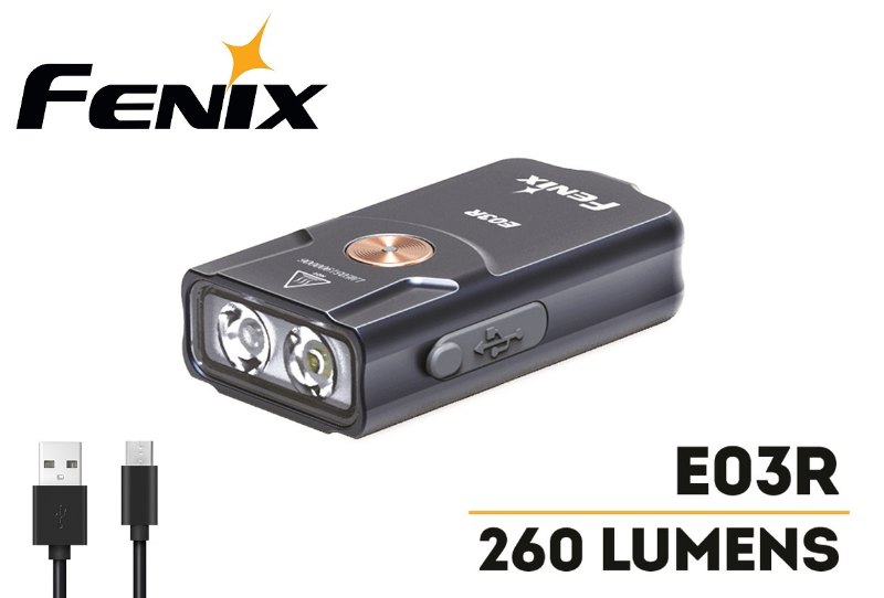{MPower} Fenix E03R USB 充電 MATCH CA18 LED 260 流明 LED KeyChain Flashlight 匙扣 電筒 - 原裝行貨 {MPower} Fenix E03R USB 充電 MATCH CA18 LED 260 流明 LED KeyChain Flashlight 匙扣 電筒 - 原裝行貨