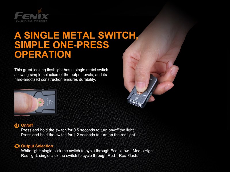 {MPower} Fenix E03R USB 充電 MATCH CA18 LED 260 流明 LED KeyChain Flashlight 匙扣 電筒 - 原裝行貨 {MPower} Fenix E03R USB 充電 MATCH CA18 LED 260 流明 LED KeyChain Flashlight 匙扣 電筒 - 原裝行貨