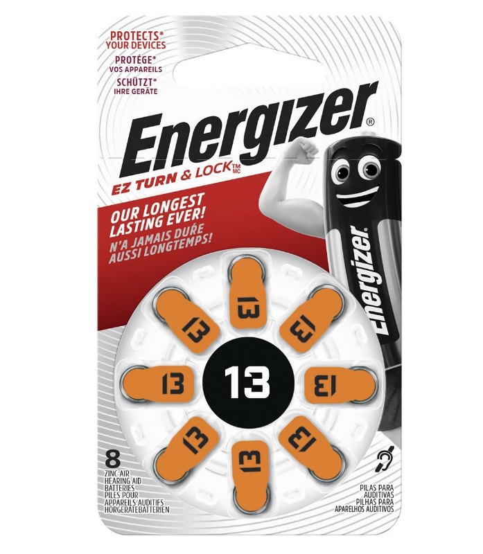 {MPower} 勁量 Energizer AZ13 1.4V Zinc Air Hearing Aid Battery 助聽器 電池 鈕扣電池 ( ZA13, A13, PR48 ) - 原裝行貨 {MPower} 勁量 Energizer AZ13 1.4V Zinc Air Hearing Aid Battery 助聽器 電池 鈕扣電池 ( ZA13, A13, PR48 ) - 原裝行貨