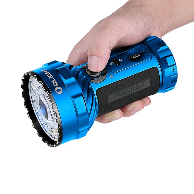 {MPower} Olight Marauder 2 Blue 藍色 限量版 USB 充電 14000流明 LED Flashlight 電筒 - 原裝行貨 {MPower} Olight Marauder 2 Blue 藍色 限量版 USB 充電 14000流明 LED Flashlight 電筒 - 原裝行貨
