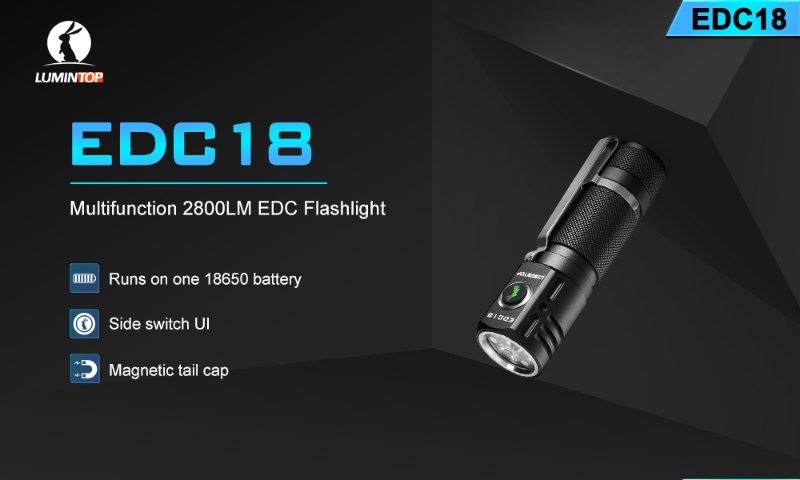 {MPower} Lumintop EDC18 美國名廠 Cree XP-L HI 2800流明 LED Flashlight 電筒 - 原裝正貨 {MPower} Lumintop EDC18 美國名廠 Cree XP-L HI 2800流明 LED Flashlight 電筒 - 原裝正貨