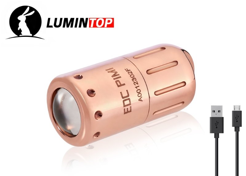 {MPower} Lumintop EDC PIMI Copper 銅版 USB 充電 Nichia LED 60流明 LED Flashlight 電筒 - 原裝行貨