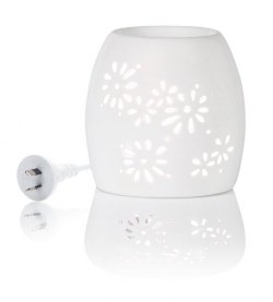 Aromamatic Electric White colour Oil Vaporizer with Light