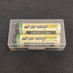 18650 2位 電池 儲存膠盒